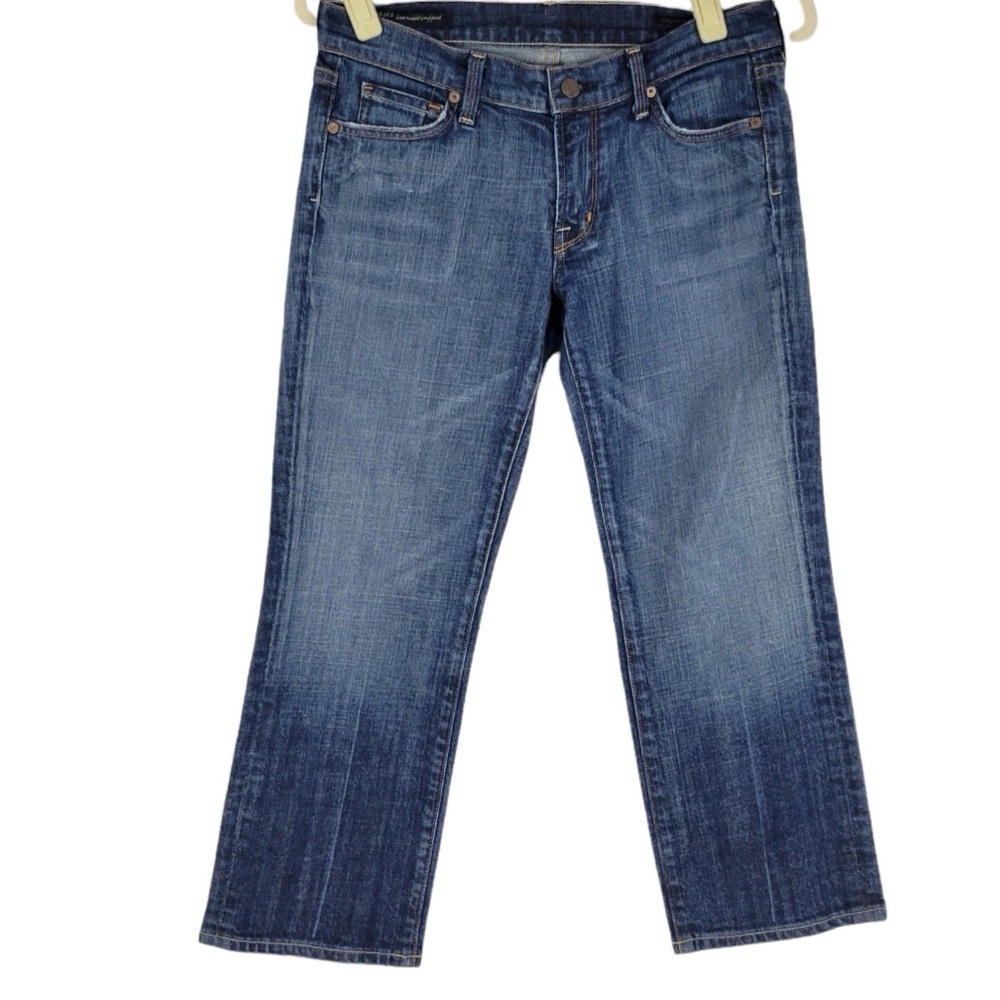 Citizens of Humanity Kelly 063 Low Waist Cropped Stretch Jeans Blue size 28
